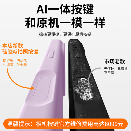 一體矽膠相機按鍵全包適用蘋果16promax手機殼16pro/16防摔保護套