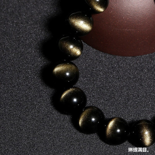 手鏈強光雙眼線貓長眼手串男水晶飾品